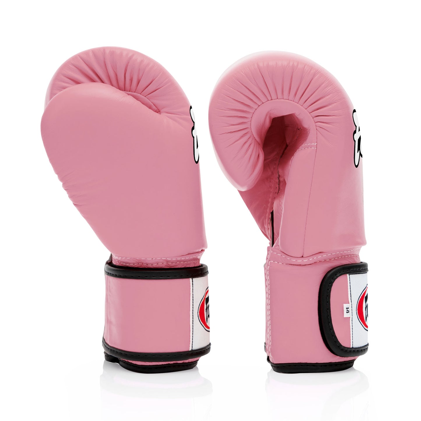 Fairtex BGV1 Black Universal Leather Boxing Gloves - Pink