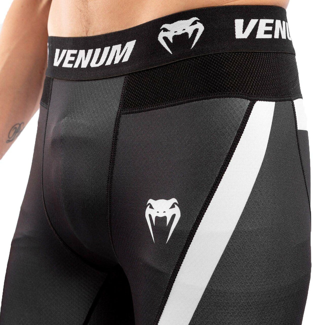 Venum No Gi Grappling Black/White Compression Spats