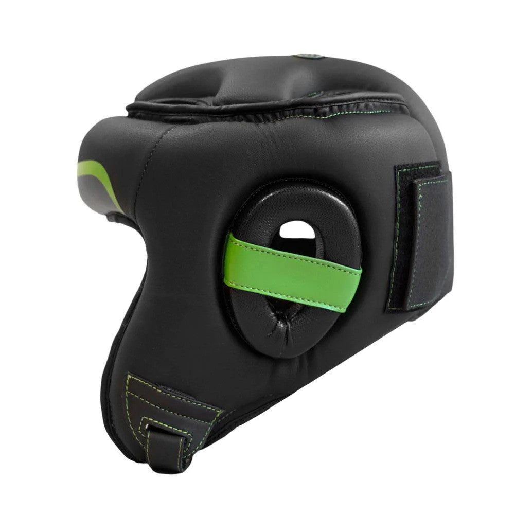 Bad Boy MMA Pro Series Open Face Head Guard - Black/Green