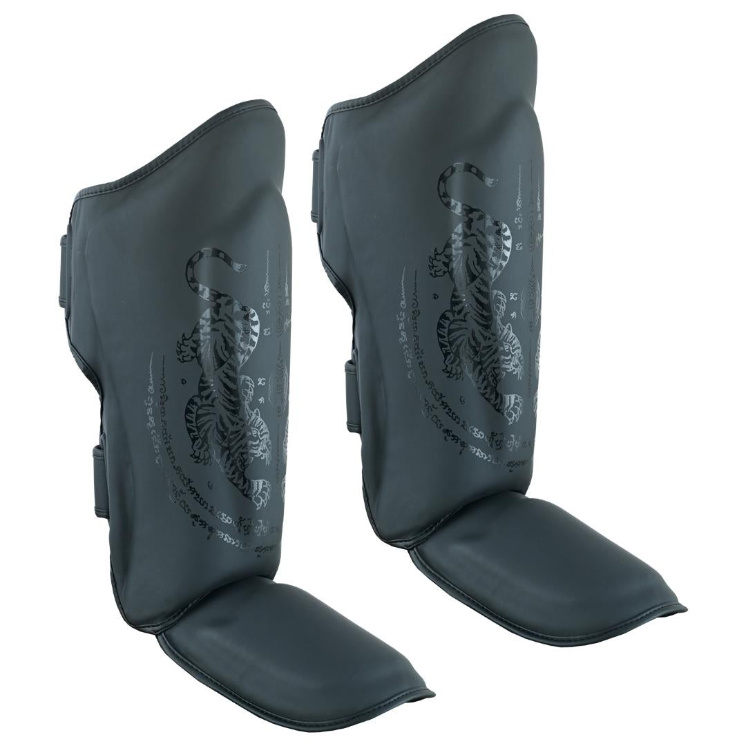 Pro MMA Stand Up Muay Thai Twin Tiger Shin Instep Guards