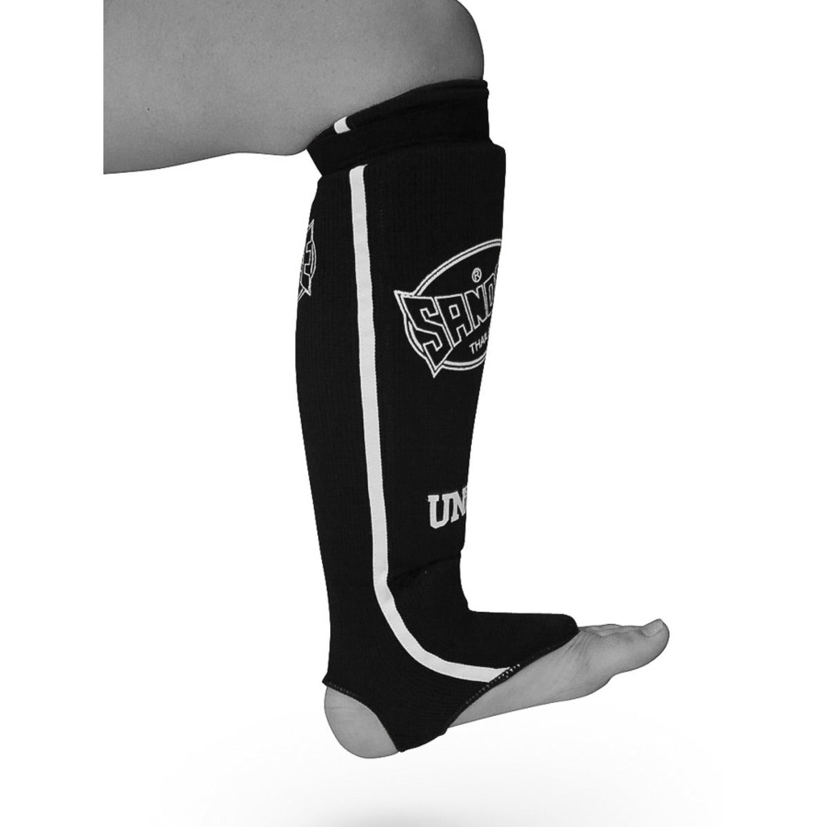 Sandee Competition Muay Thai Cotton Shin Pads - Black