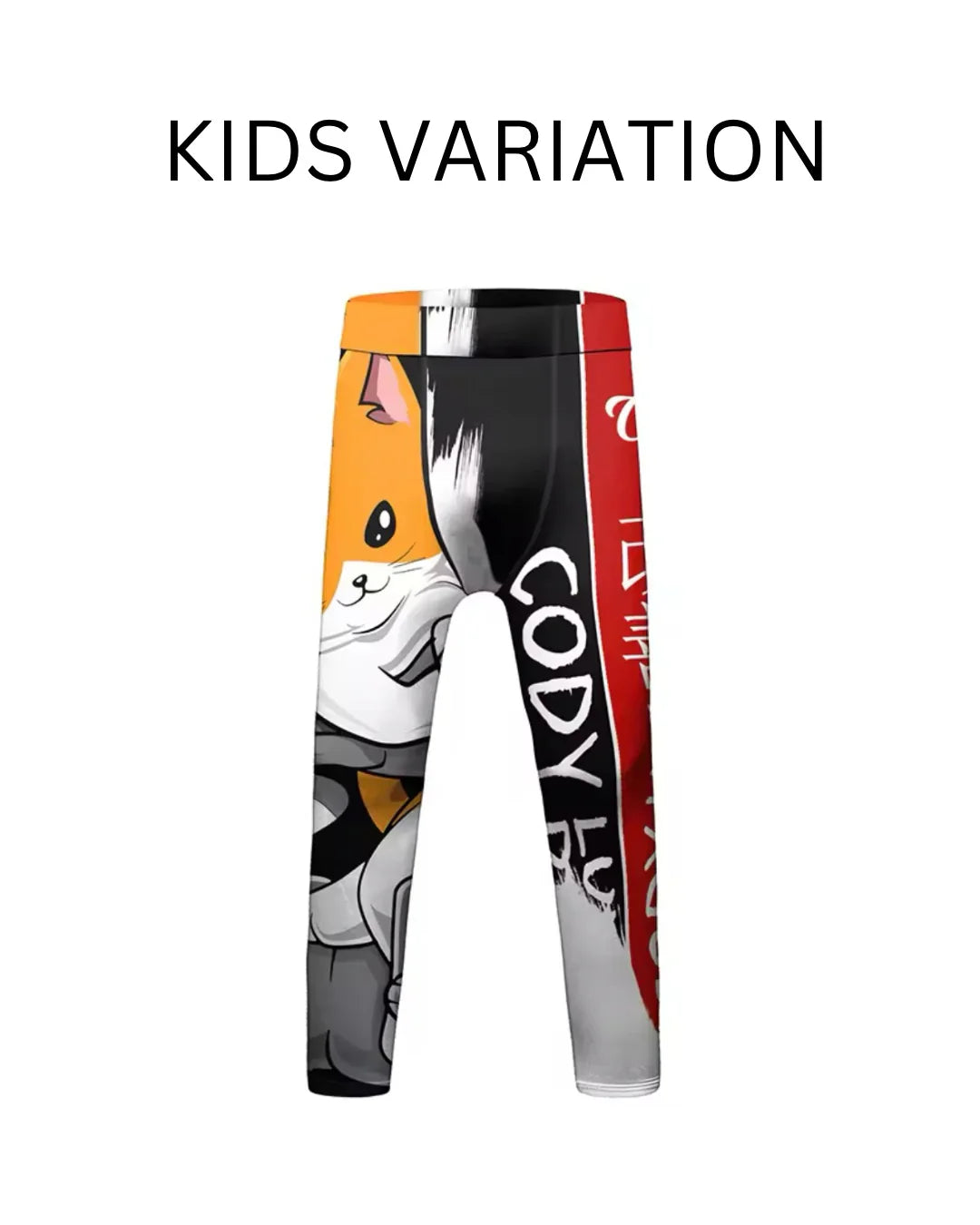 Cat Premium Compression Spats for BJJ, MMA, Wrestling, CrossFit, Yoga, Running, Cycling, and More - MADE TO ORDER 2 WEEK DISPATCH