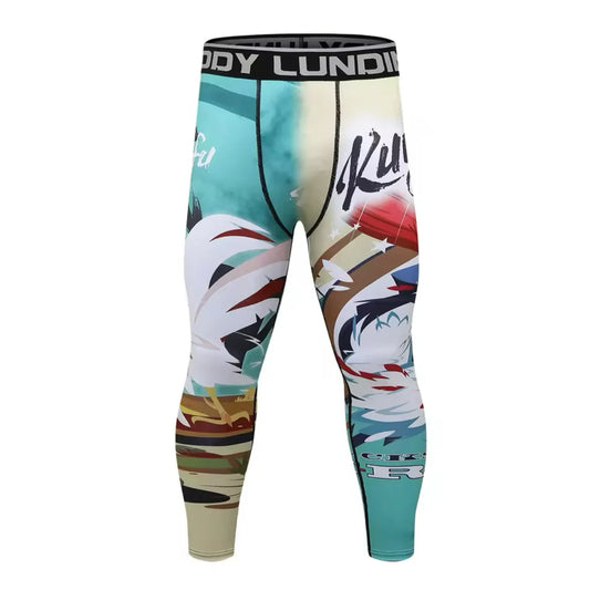 Kung Fu Chicken Premium Compression Spats for BJJ, MMA, Wrestling, CrossFit, Yoga, Running, Cycling, and More - MADE TO ORDER 2 WEEK DISPATCH