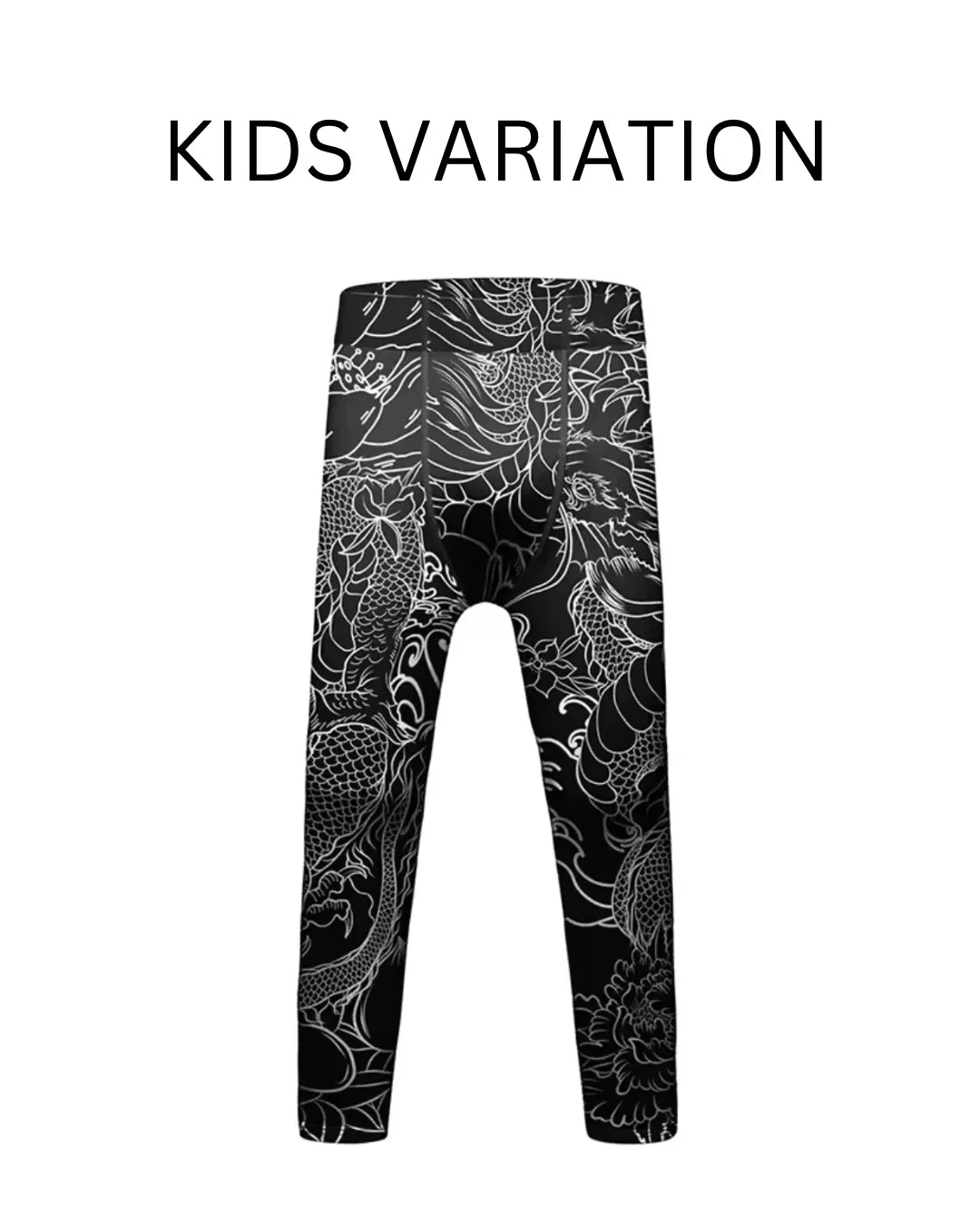 Dragon Roller Premium Compression Spats for BJJ, MMA, Wrestling, CrossFit, Yoga, Running, Cycling, and More - MADE TO ORDER 2 WEEK DISPATCH