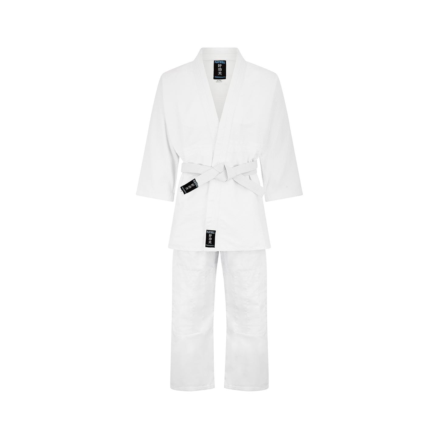 Playwell Premium Adults Judo Suit - White 400g