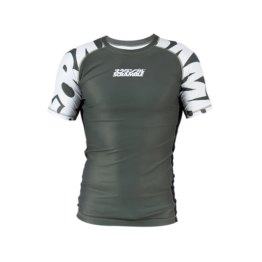 Scramble Baka Short Sleeve Rash Guard - Khaki