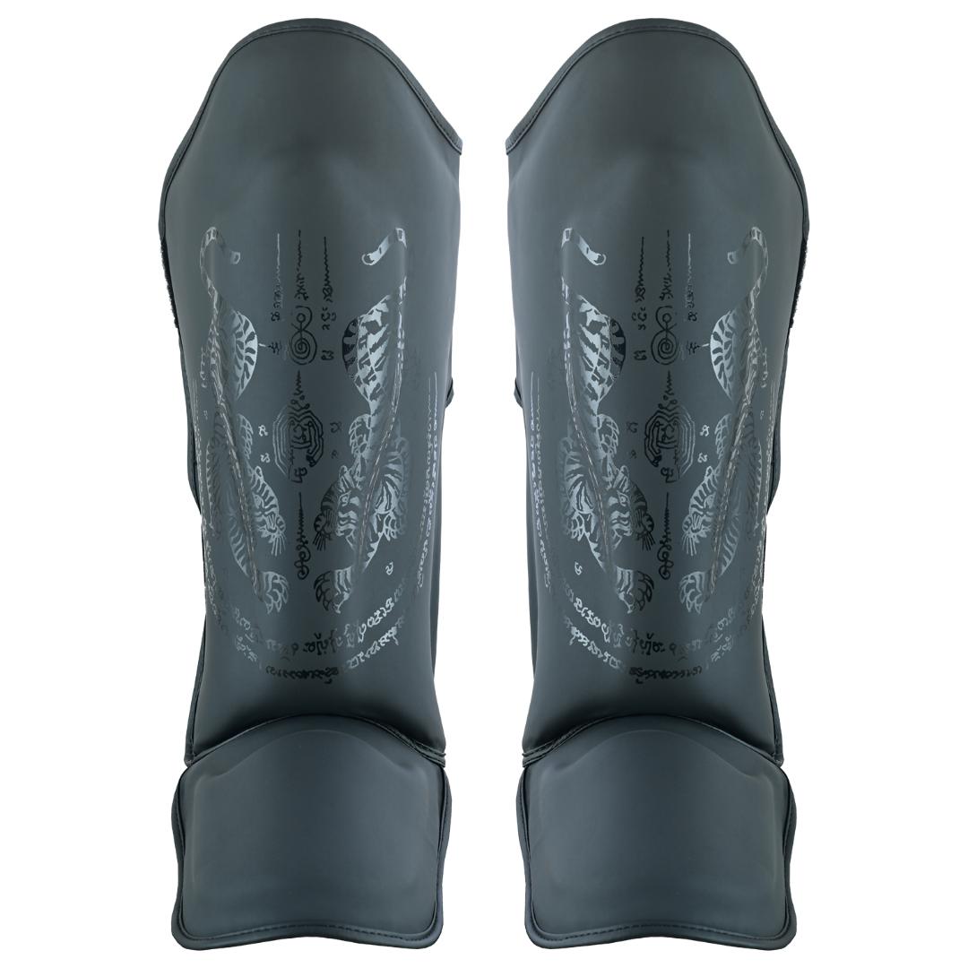 Pro MMA Stand Up Muay Thai Twin Tiger Shin Instep Guards