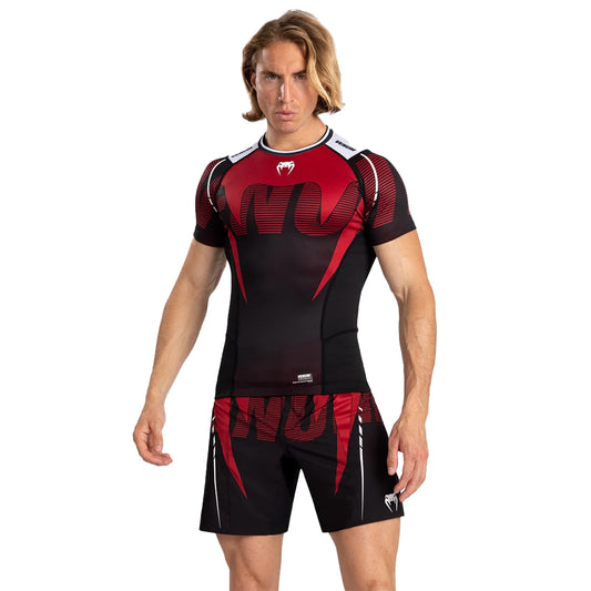 Venum Adrenaline MMA Short Sleeve Rashguard - Red