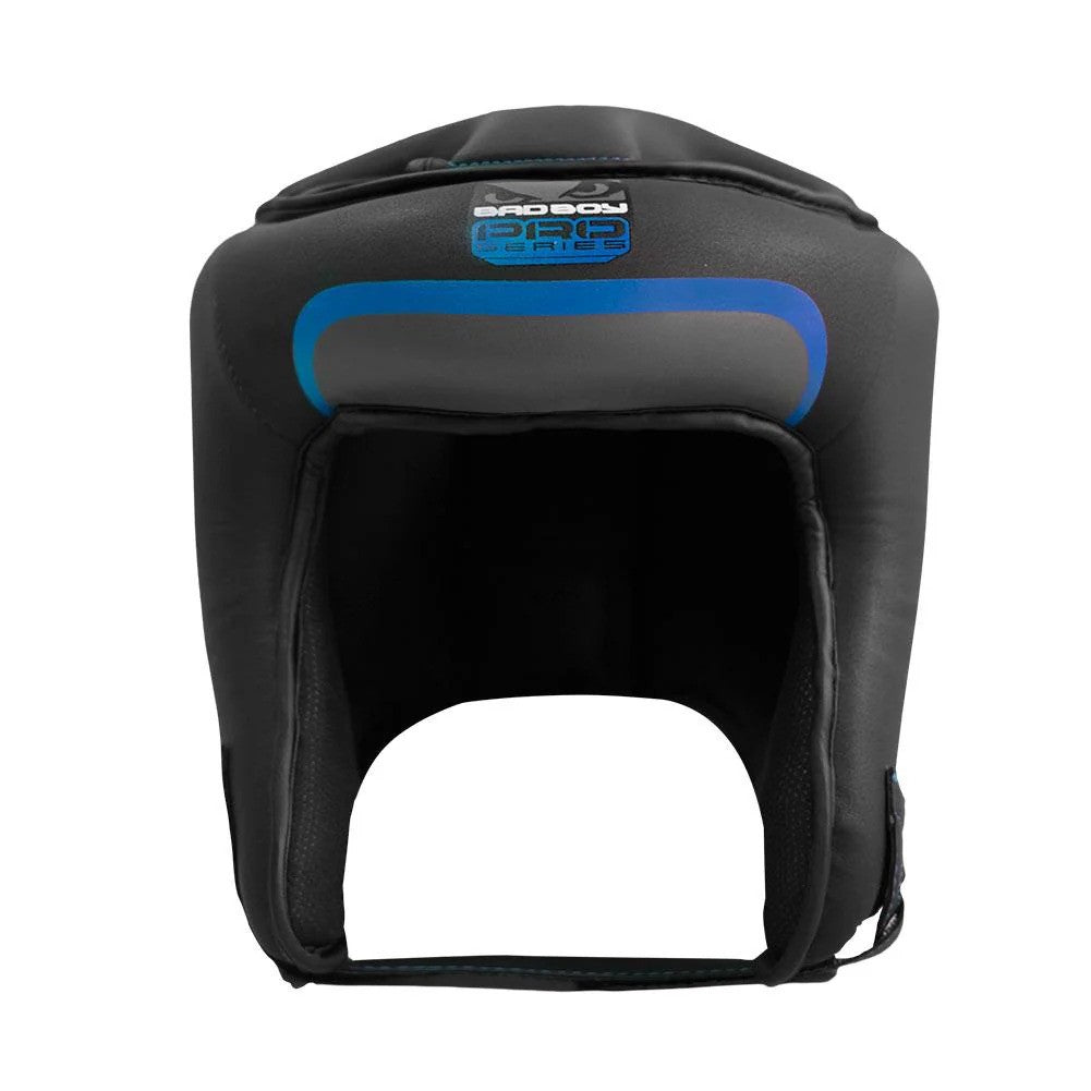 Bad Boy MMA Pro Series Open Face Head Guard - Black/Blue