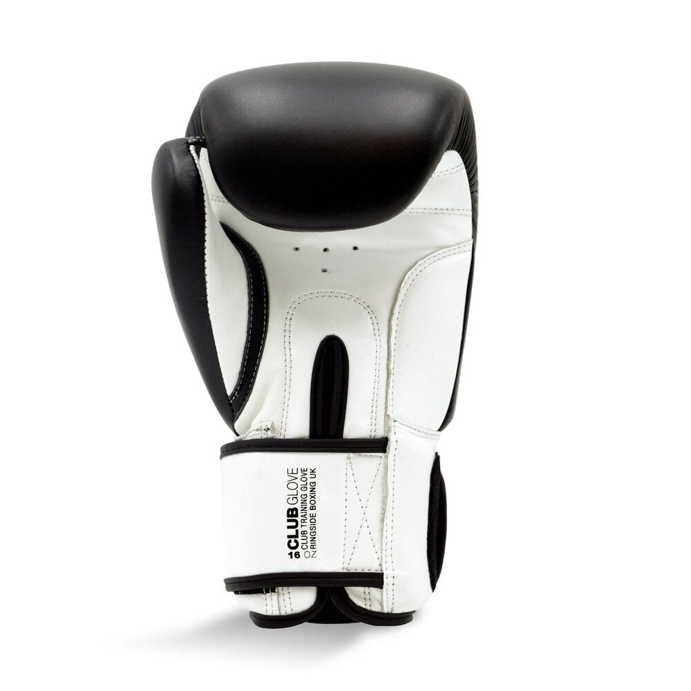 Ringside Boxing Leather Club Gloves Black