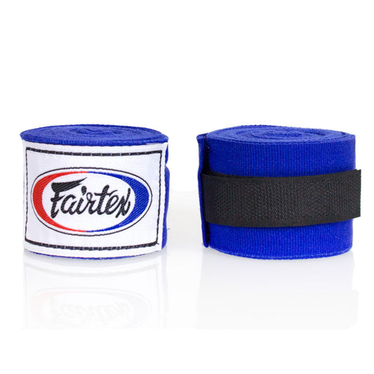 Fairtex Blue Traditional Elastic Stretch Hand Wraps  - 4.5M