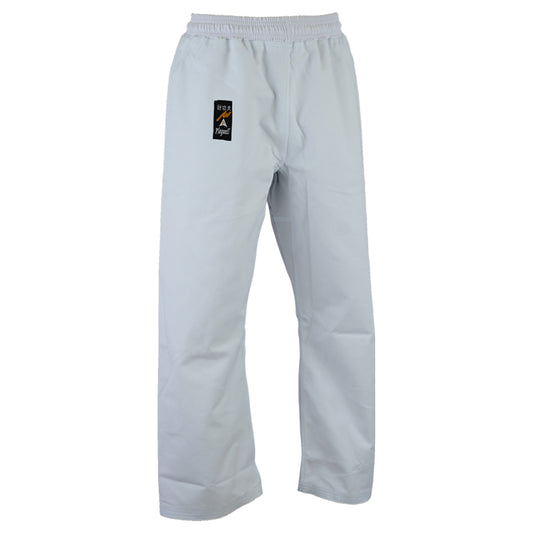 Karate Heavy Weight Canvas Trousers White - Elasticated Waist