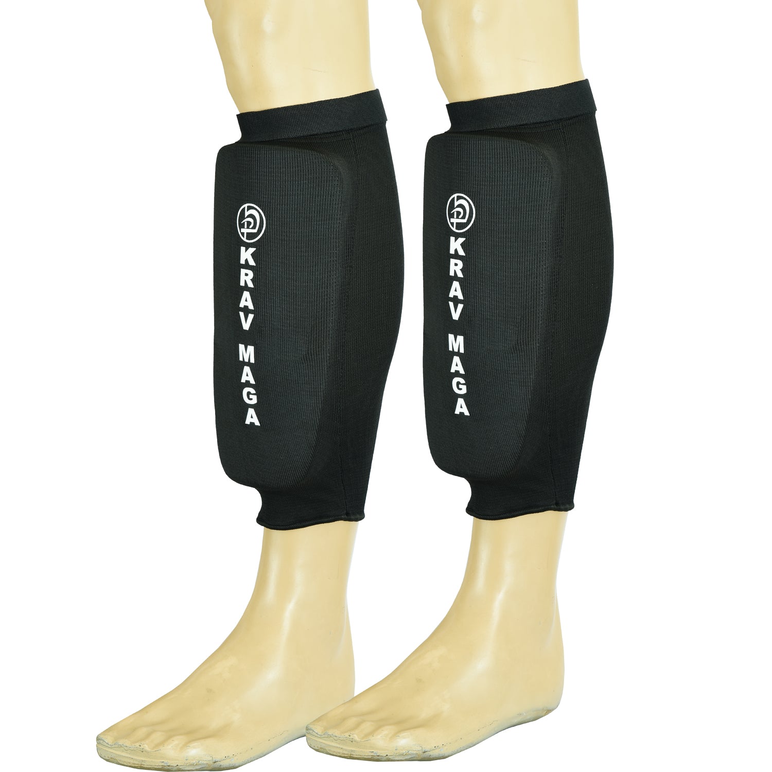 Krav Maga Black Heavy  EVA Padding Elasticated Shin Guards