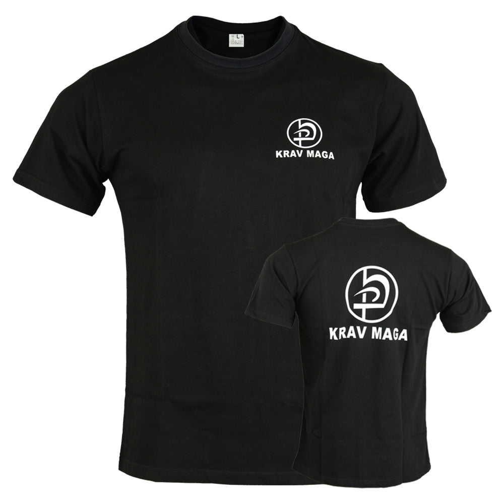 Krav Maga Black Cotton Training T shirt