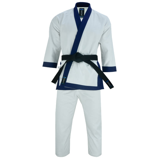 Tang Soo Do Childrens Medium Weight 10oz Blue Trim Uniform