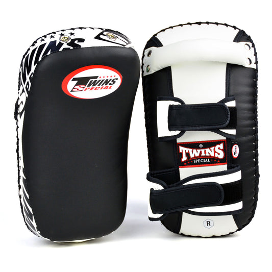 Twins Muay Thai Kick Pads Light Kick Pads  - Black/White