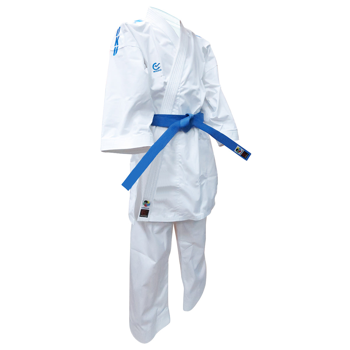 WKF Karate Adults Premier League Elite Kata Uniform Blue - 12oz